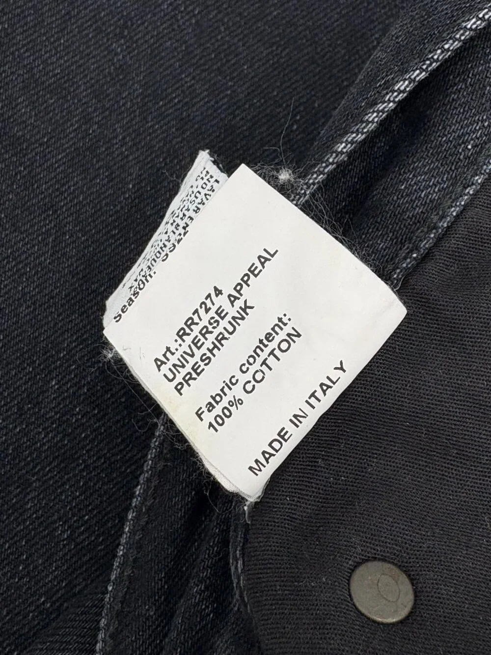 R13 Distressed Boyfriend Jean in Jake Black - Picture 10 of 10